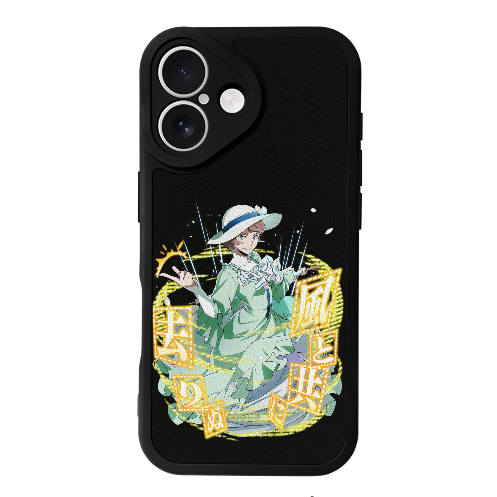（画像用） 文豪ストレイドッグス Bungo Stray Dogs 【iPhone 16シリーズ対応】シリコンスマホケース（レザー調） 材質：シリコン